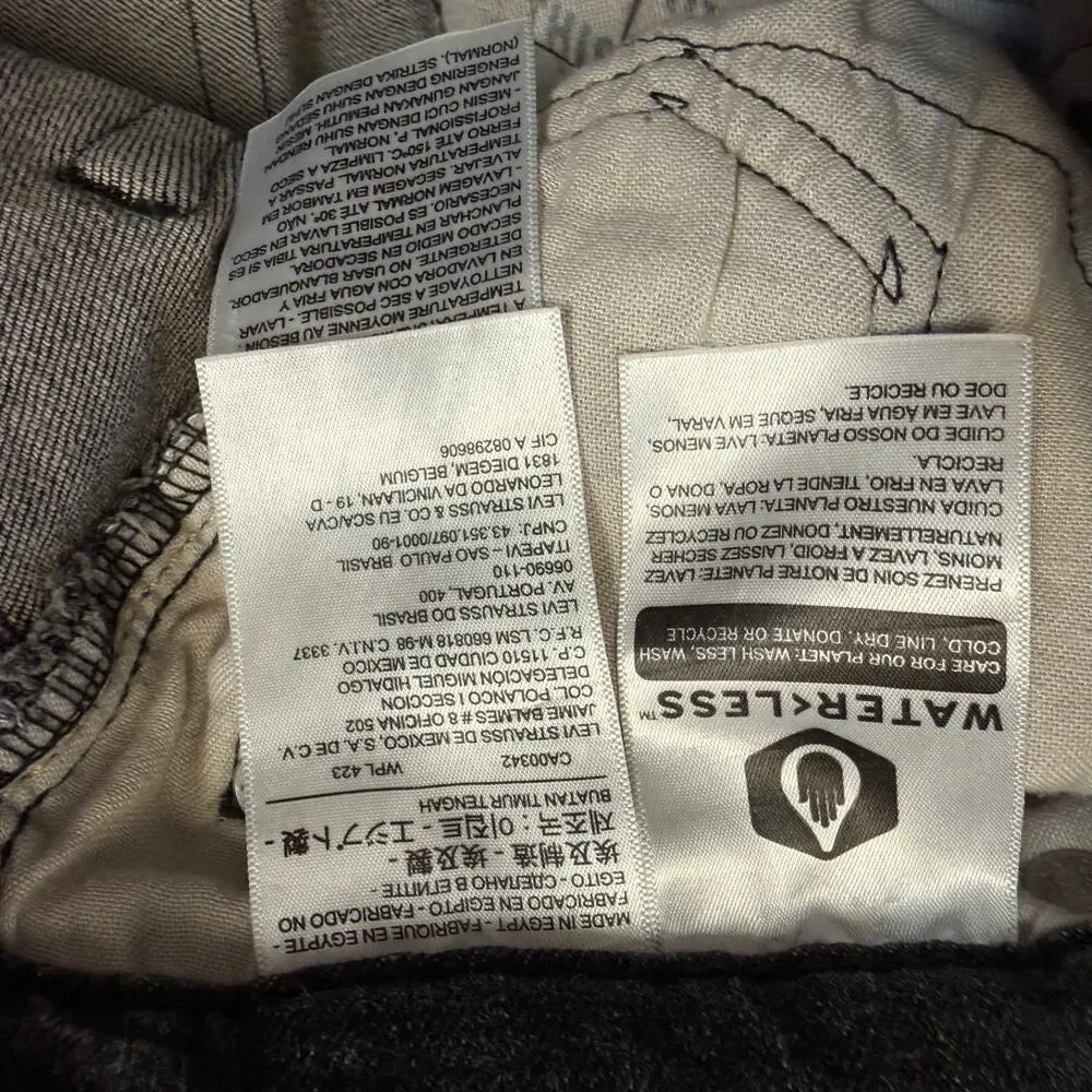 Levi’s 28/26 men’s 511 gray pants distressed jeans